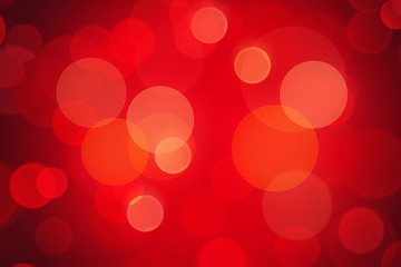Abstract bokeh on red background for decoration	