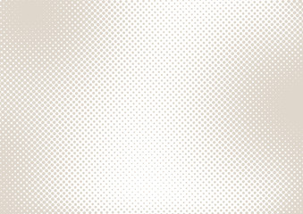 Light beige and white pop art background in retro comic style with halftone dots design, vector illustration eps10