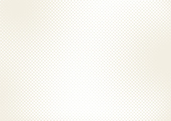 Pastel beige and white pop art background in retro comic style with halftone dots design, vector illustration eps10