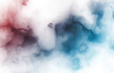 liquid ink clouds on white 