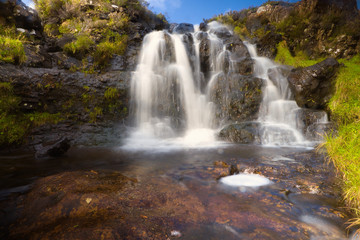 Fototapeta na wymiar Fairy Pools Wasserfall Beginn