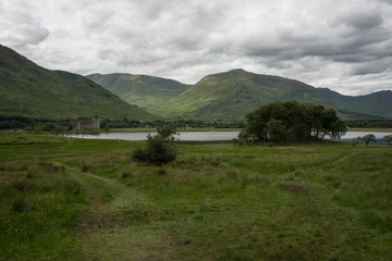 Landscape in the scottish highlands.