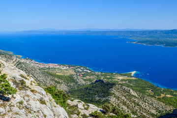 View of Zlatni Rat beach.