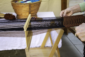 Fototapeta na wymiar Weaving spinners