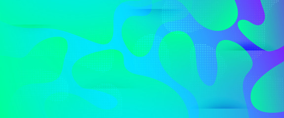 Light Dynamic Background. Fluid Shapes. 3d Modern 