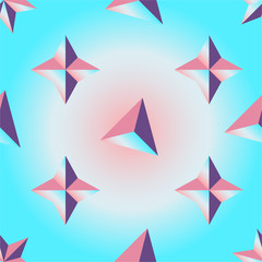 holographic geometric colorful pattern vector