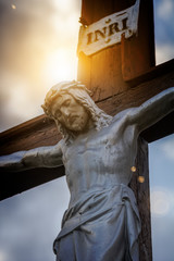 Statue of Jesus Christ on the cross