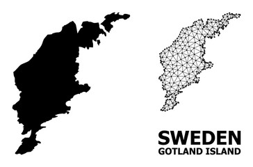 Solid and Carcass Map of Gotland Island