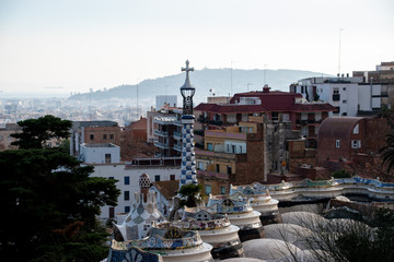 A view of Gaudi's Park Guell