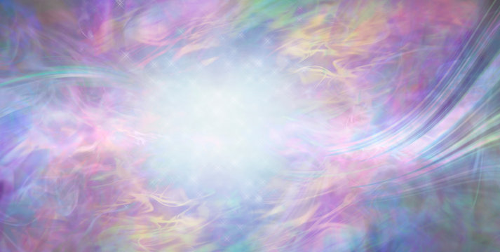 Beautiful Dreamy Magical Energy Background - multicoloured ethereal gaseous flowing surreal background