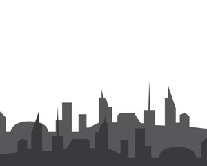 Fototapeta premium nowoczesne miasto panoramę wektor krajobraz