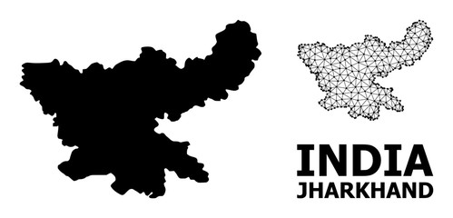 Solid and Mesh Map of Jharkhand State