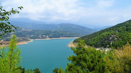 landschaft, see, berg, wasser, natur, meer, blau, himmel, beach, anblick, berg, sommer, bay, küste, anreisen, green, wald, panorama, insel, fluss, hills, croatia, schön, ozean, fremdenverkehr