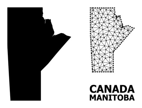 Solid and Carcass Map of Manitoba Province
