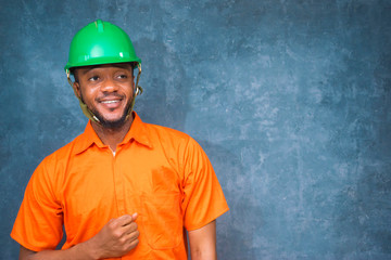 a young engineering student feeling happy 