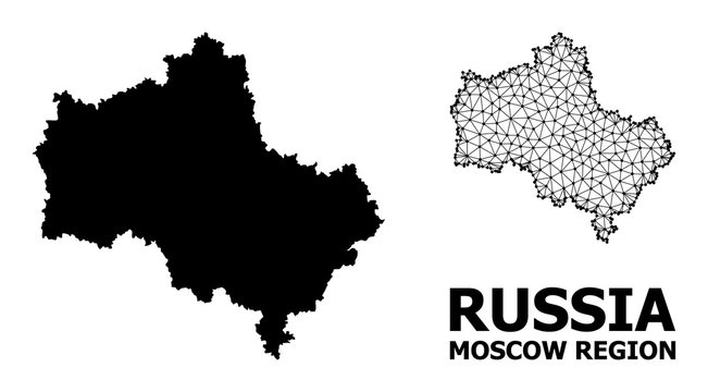 Solid and Carcass Map of Moscow Region