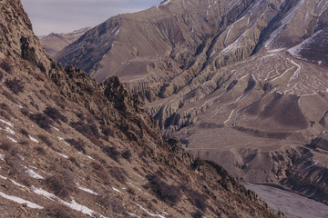 Upper Mustang mountain landscape, Nepal