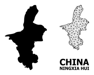 Solid and Network Map of Ningxia Hui Region