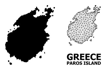 Solid and Carcass Map of Paros Island