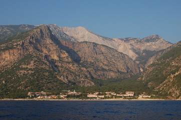 Fototapeta premium on the way from Kabak Bay to Ölüdeniz, Turkey