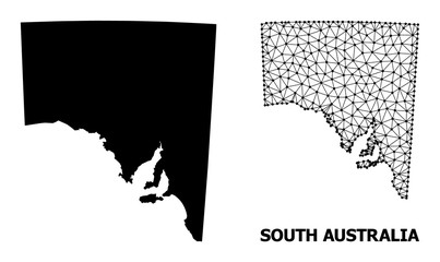 Solid and Network Map of South Australia