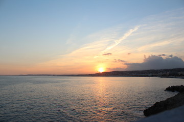 Sonnenuntergang am Horizont - Meer