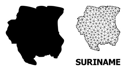 Solid and Mesh Map of Suriname