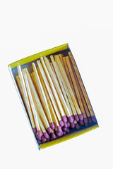 Fototapeta premium A small cardboard box of matches