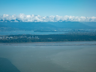 Aerial view of  Vancouver Bay