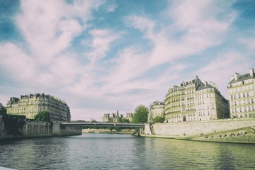PARIS SEINE PONT ILE DE LA CITE ILE SAINT LOUIS