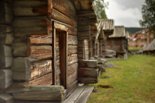 Lappstan in Arvidsjaur, a historic Sami church town in Sweden