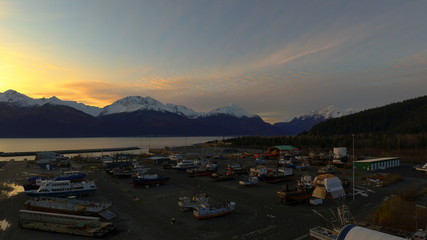 Fototapeta premium Views of the maritime industry in Seward, Alaska 