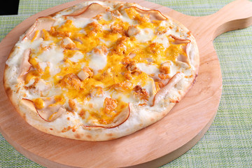 pizza on a plate