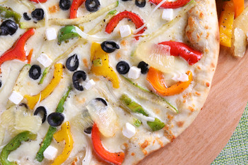 pizza with salmon