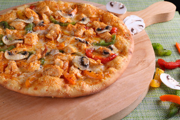 pizza with vegetables