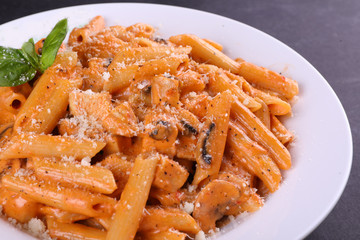 spaghetti with shrimp