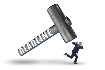 Businessman failing to meet the deadline