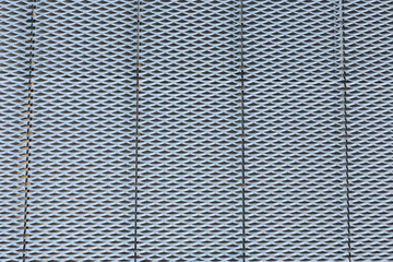 Abstract metal architecture details on the exterior of a building