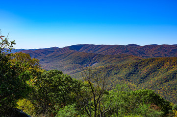 Naklejka premium Blue Ridge Parkway Mountains