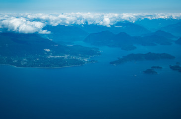 Obraz premium Aerial view of Vancouver Bay