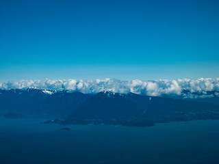 Obraz na płótnie Canvas Aerial view of Vancouver Bay