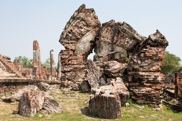 the ruins of the ancient city of Ayutthaya, Thailand