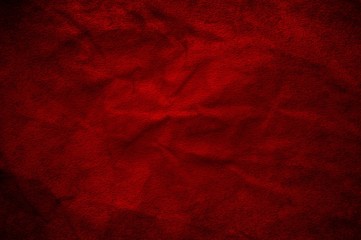 close up grunge red color fabric texture
