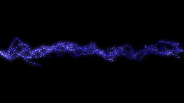 Electricity crackling. Abstract background with electric arcs. Realistic lightning strikes
