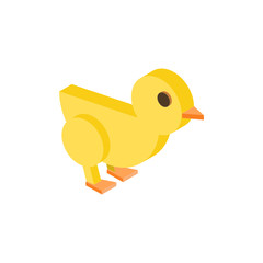 coloring icon of a little chicken