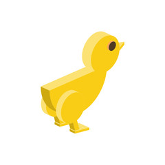 coloring icon of a little chicken