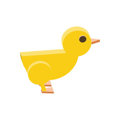 coloring icon of a little chicken