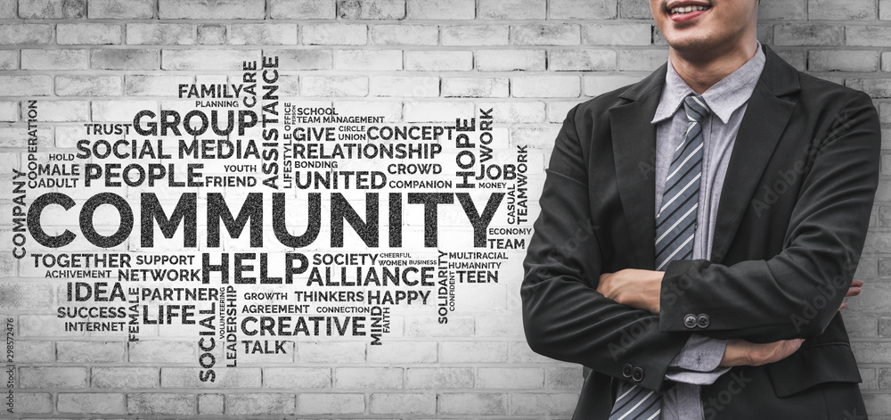 Poster human resources recruitment and people networking concept. modern graphic interface showing professi