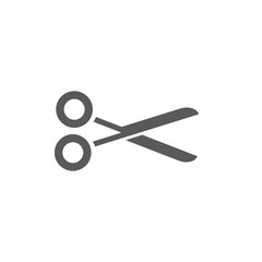 cut icon vector isolated on white background. Scissors symbol for your design, logo, application, UI