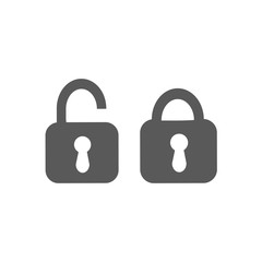 Padlock icon , vector illustration